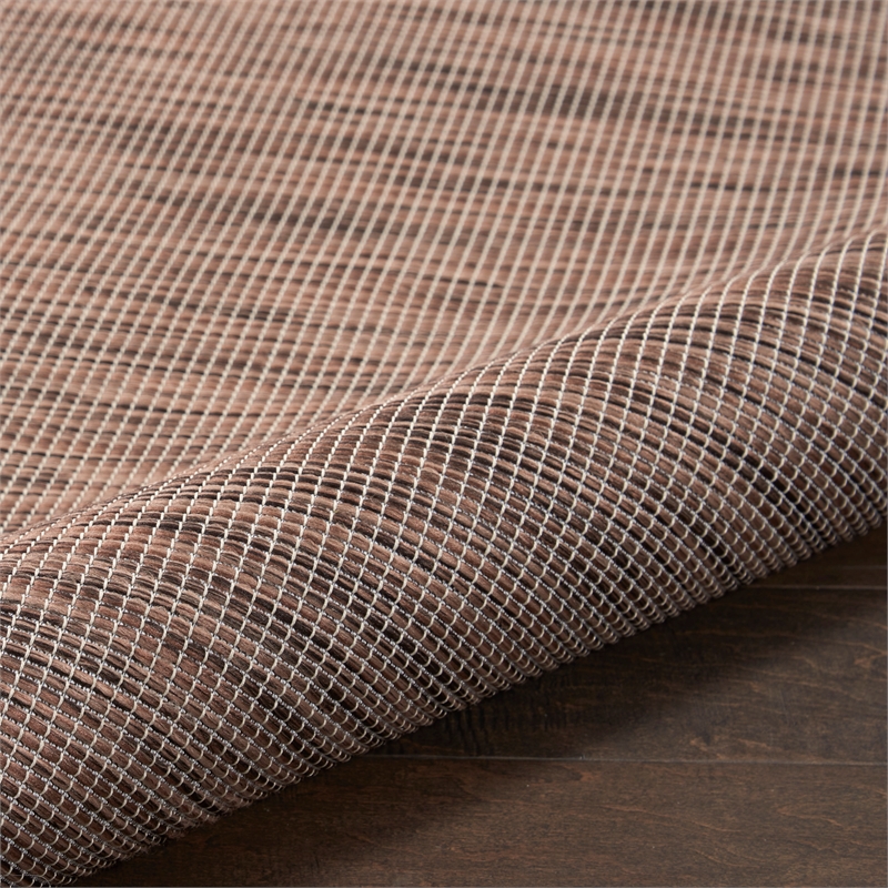 Nourison Positano 8' Runner Natural Fabric Modern Area Rug (8' Runner)