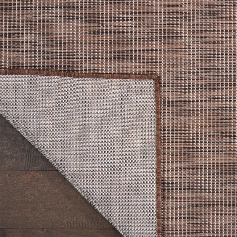 Nourison Positano 8' Runner Natural Fabric Modern Area Rug (8' Runner)