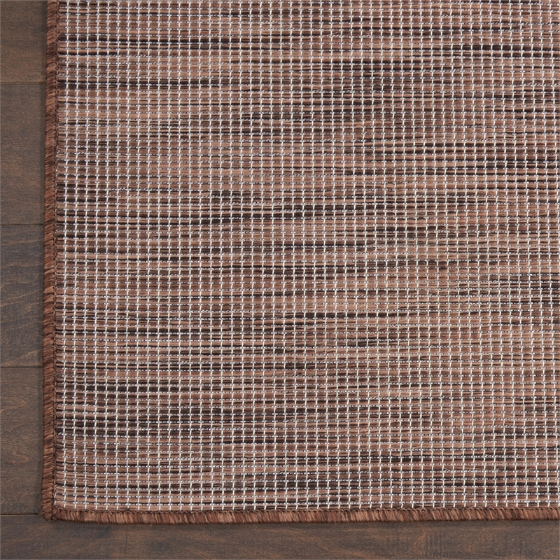 Nourison Positano 8' Runner Natural Fabric Modern Area Rug (8' Runner)