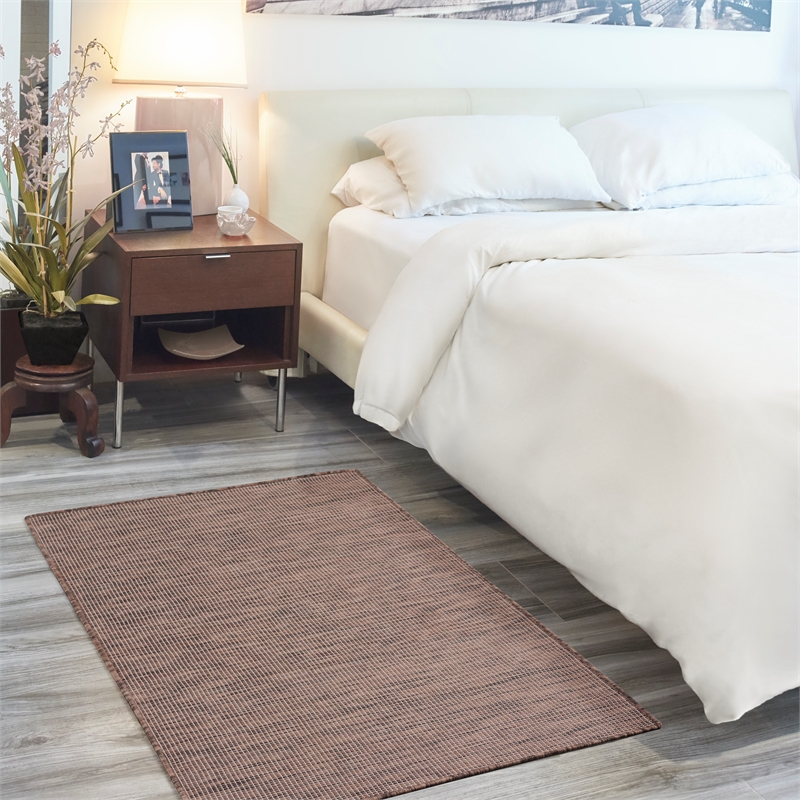 Nourison Positano 3' x 5' Natural Fabric Modern Area Rug (3' x 5')