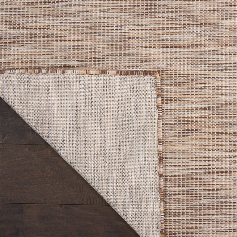 Nourison Positano 4' x 6' Beige Fabric Modern Area Rug (4' x 6')