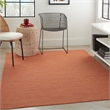Nourison Positano 4' x 6' Terracotta Fabric Modern Area Rug (4' x 6')