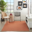 Nourison Positano 4' x 6' Terracotta Fabric Modern Area Rug (4' x 6')