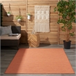 Nourison Positano 4' x 6' Terracotta Fabric Modern Area Rug (4' x 6')