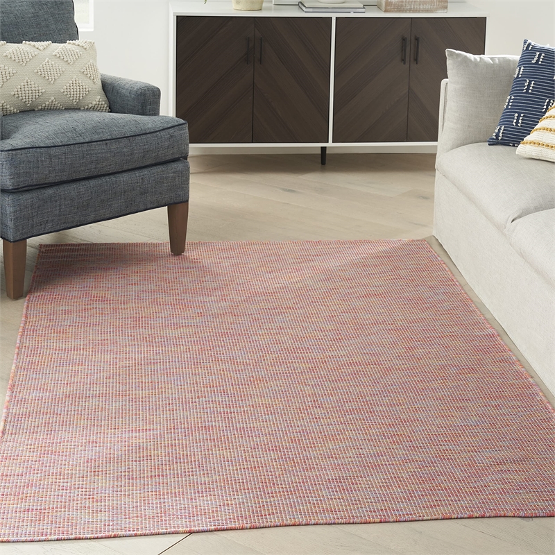 Nourison Positano 8' x round Rainbow Modern Indoor/Outdoor Rug