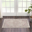 Nourison Tranquil 2' x 4' Ivory/Pink Farmhouse Indoor Rug