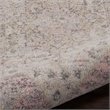 Nourison Tranquil 2' x 4' Ivory/Pink Farmhouse Indoor Rug