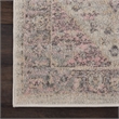 Nourison Tranquil 2' x 4' Ivory/Pink Farmhouse Indoor Rug