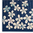 Nourison Tranquil 6' x 9' Navy Indoor Rug