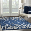 Nourison Tranquil 6' x 9' Navy Indoor Rug