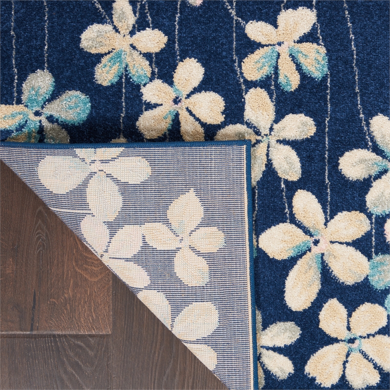 Nourison Tranquil 6' x 9' Navy Indoor Rug