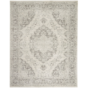 Nourison Tranquil 7' x 10' Ivory/Grey Farmhouse Indoor Rug