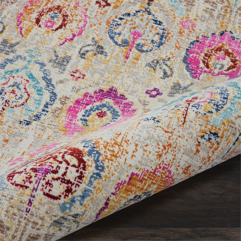 Nourison Vintage 2' x 4' Ivory-Multicolor Vintage Indoor Rug