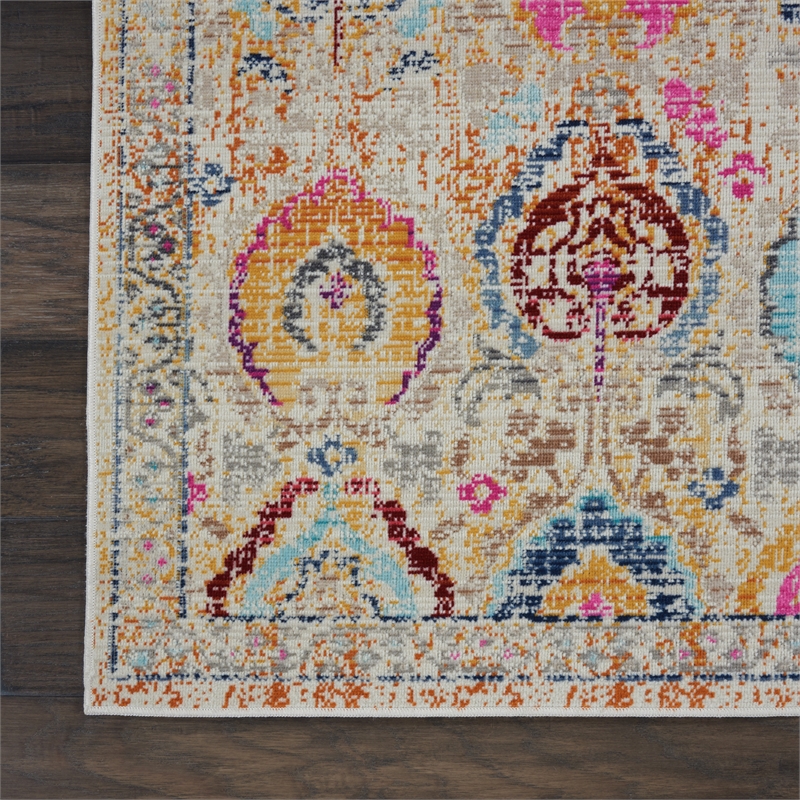 Nourison Vintage 2' x 4' Ivory-Multicolor Vintage Indoor Rug