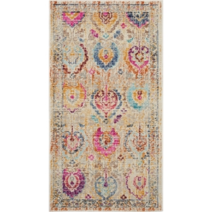 Nourison Vintage 2' x 4' Ivory-Multicolor Vintage Indoor Rug