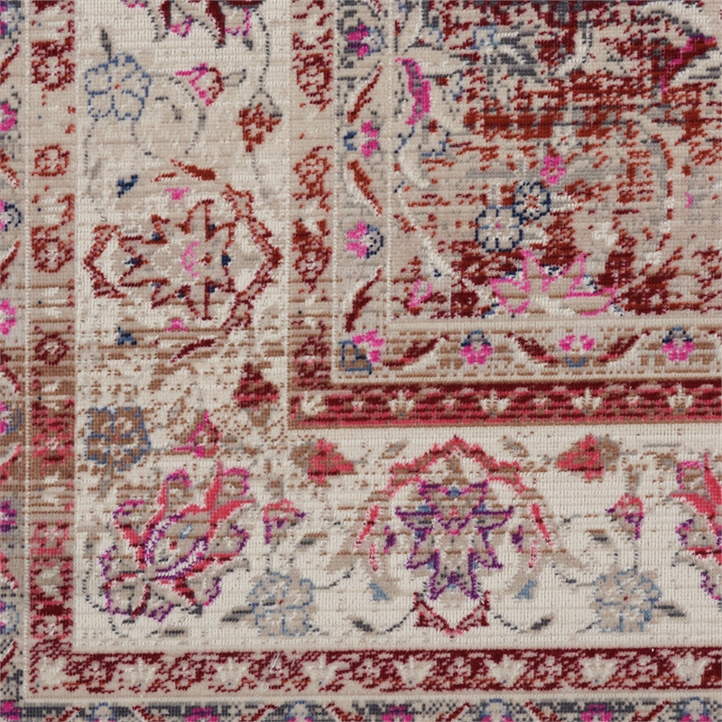 Nourison Vintage 2' x 4' Red Vintage Indoor Rug