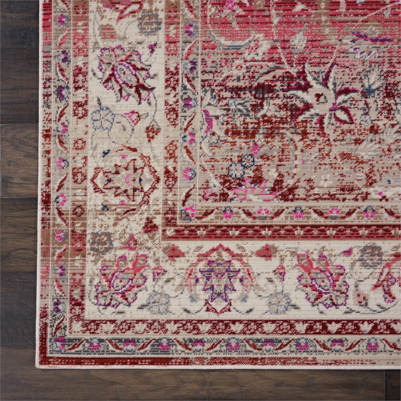 Nourison Vintage 2' x 4' Red Vintage Indoor Rug