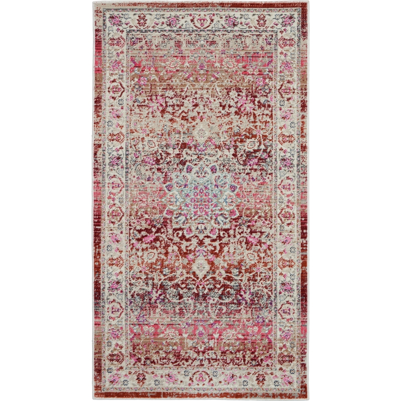 Nourison Vintage 2' x 4' Red Vintage Indoor Rug