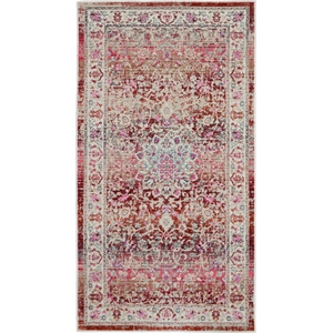 Nourison Vintage 2' x 4' Red Vintage Indoor Rug