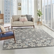 Nourison Tranquil 8' x 10' Grey-Beige Indoor Rug Polypropylene