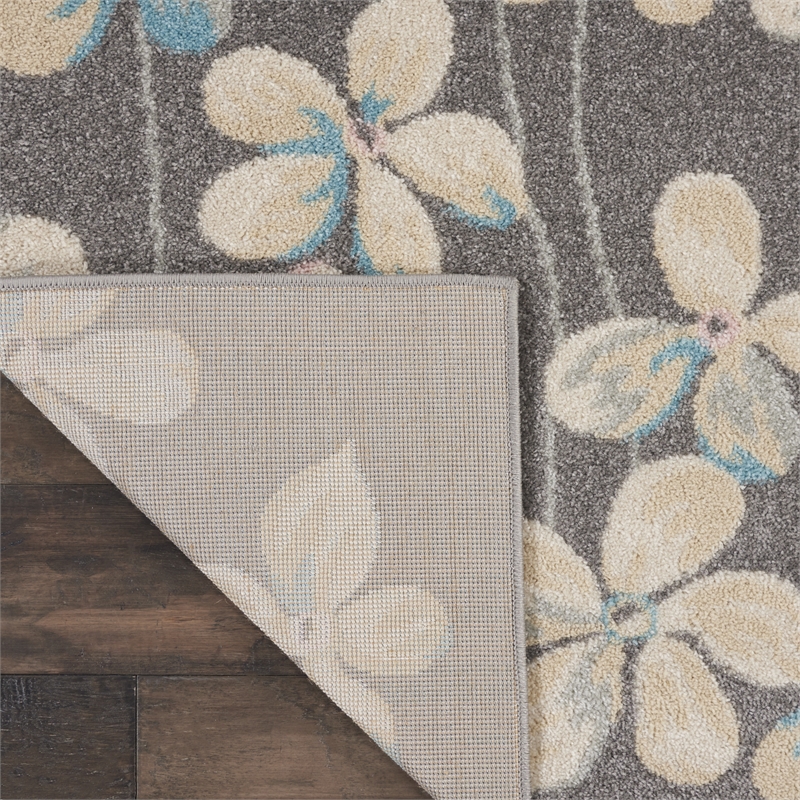 Nourison Tranquil 8' x 10' Grey-Beige Indoor Rug Polypropylene