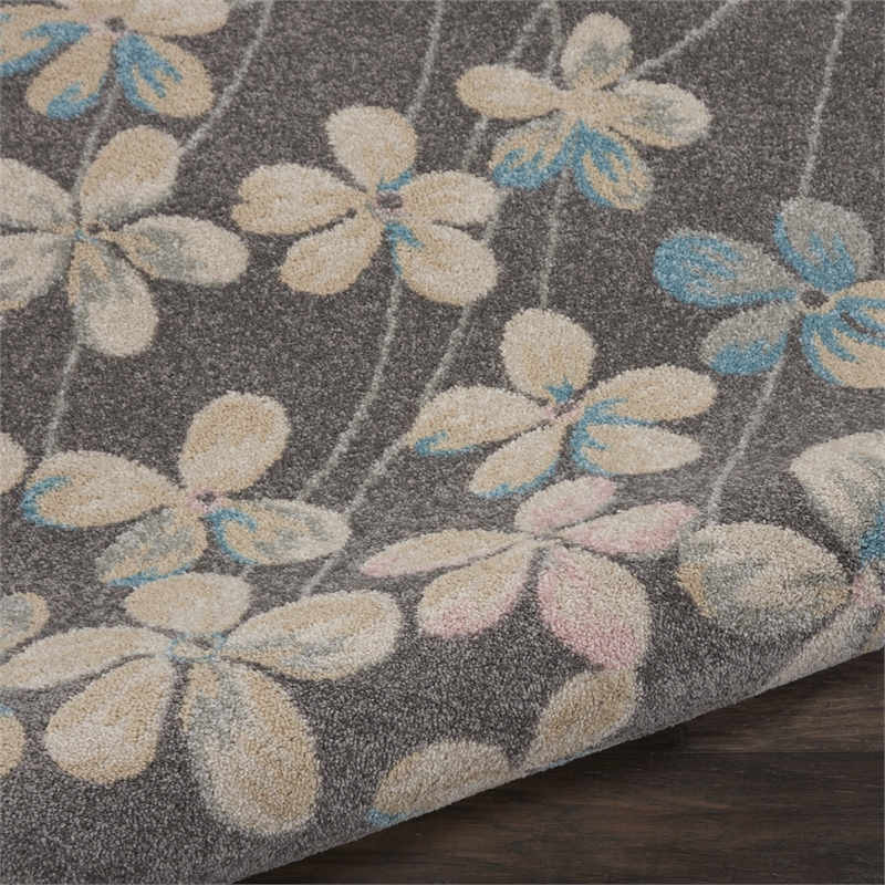 Nourison Tranquil 8' x 10' Grey-Beige Indoor Rug Polypropylene