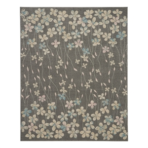 Nourison Tranquil 8' x 10' Grey-Beige Indoor Rug Polypropylene