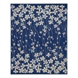 Nourison Tranquil 8' x 10' Navy Indoor Rug Polypropylene