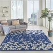 Nourison Tranquil 8' x 10' Navy Indoor Rug Polypropylene