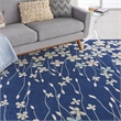 Nourison Tranquil 8' x 10' Navy Indoor Rug Polypropylene