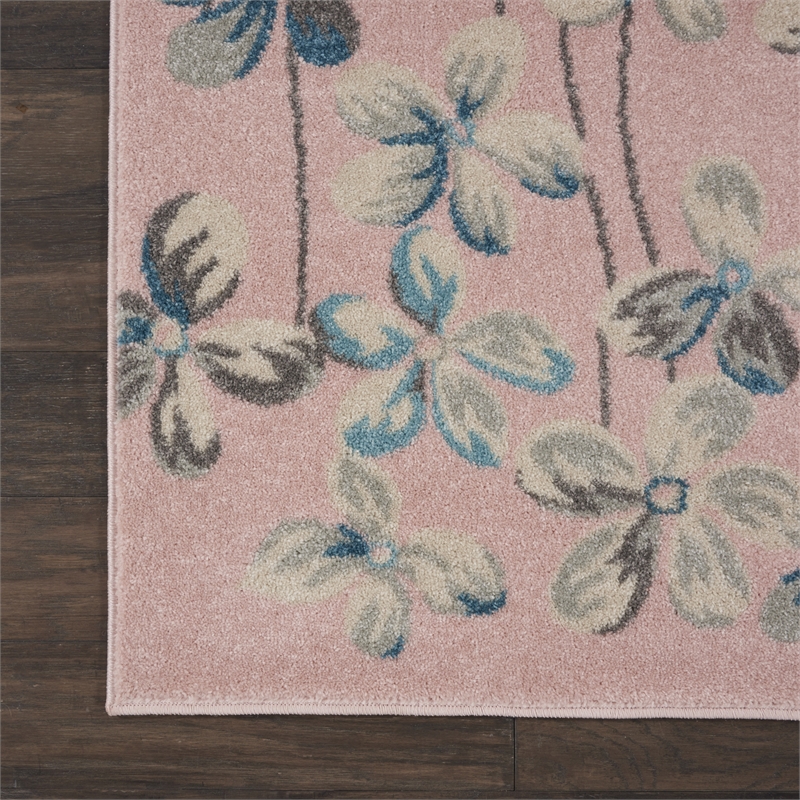 Nourison Tranquil 8' x 10' Pink Indoor Rug Polypropylene