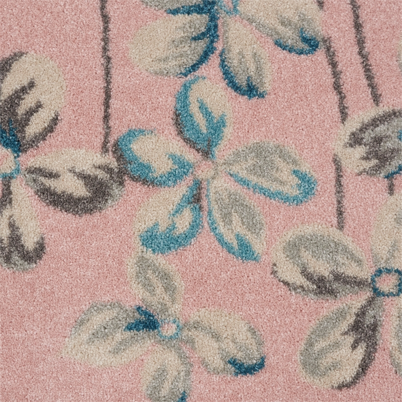 Nourison Tranquil 8' x 10' Pink Indoor Rug Polypropylene