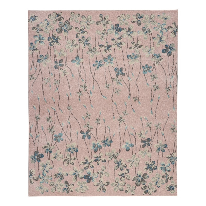 Nourison Tranquil 8' x 10' Pink Indoor Rug Polypropylene