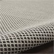 Nourison Courtyard 10' x 14' Ivory Charcoal Fabric Modern Area Rug (10' x 14')