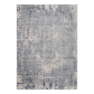 Nourison Rustic Textures 47&quot x 71&quot Fabric Indoor Rug in Gray & Beige Painterly