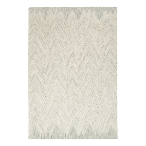 Nourison Linked 60&quot x 90&quot Wool Indoor Rug in Ivory/Teal Bohemian