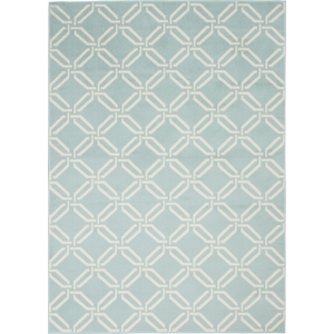 Nourison Jubilant 5'3&quot x 7'3&quot Green Coastal Nautical & Beach Indoor Rug