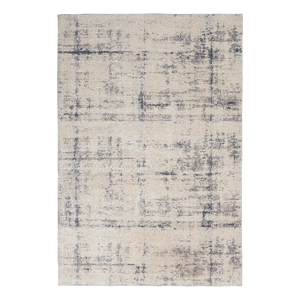 Nourison Rustic Textures 47&quot x 71&quot Fabric Indoor Rug in Ivory/Blue Painterly