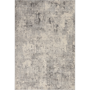 Nourison Rustic Textures 5'3&quot x 7'3&quot Grey/Beige Painterly Indoor Rug