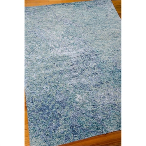 Nourison Gemstone 45&quot x 69&quot Wool Indoor Rug in Sapphire Blue