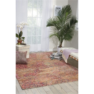 Nourison Gemstone 45&quot x 69&quot Wool Indoor Rug in Tourmaline Orange