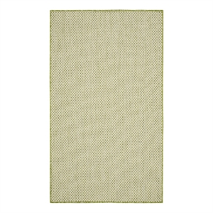 Nourison Courtyard 3' x 5' Ivory Green Fabric Modern Area Rug (3' x 5')
