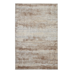 Nourison Rustic Textures 47&quot x 71&quot Fabric Indoor Rug in Beige Painterly Finish