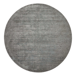 Nourison Twilight 96&quot Round Wool Indoor Rug in Seafoam Green/Gray