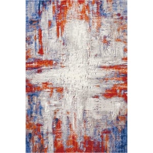 Nourison Twilight 66&quot x 96&quot Wool Indoor Rug in Ivory/Multicolor