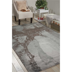 Nourison Twilight 66&quot x 96&quot Wool Indoor Rug in Sea Mist Green/Gray