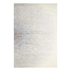 Nourison Twilight 93&quot x 117&quot Wool Indoor Rug in Ivory/Gray Finish