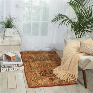 Nourison Living Treasures 30&quot x 144&quot Wool Indoor Rug in Multi-Color