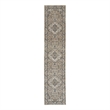 Nourison Concerto 12' Runner Beige Gray Fabric Farmhouse Area Rug (12' Runner)