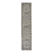 Nourison Concerto 12' Runner Ivory Gray Fabric Farmhouse Area Rug (12' Runner)
